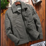 Riolio Outerwear Clothing fleece Bomber Jacket Men's Windbreaker Thick Warm Male Parkas Military Mens Winter Jackets Fur collar Coats