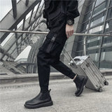 Riolio  Male Trousers Black Slim Autumn Men's Cargo Pants Luxury Luxury Fashion Y2k Cotton Nylon Designer Street Loose Big Size Emo