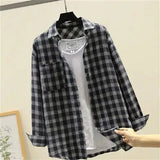 Riolio  Long Sleeve Shirts And Blouses For Men Plaid Elegant Cotton Luxury Man Tops Social Korean Style New In Hipster Spring Clothing