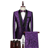 Riolio  Slim Fit Business Suit Set Single Button Jacket And Pants Workwear Style Fashionable Polyester Fiber for Men's Autumn New Arr...