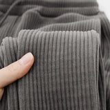 Riolio Simple Fashionable Warm Trousers American High-end Heavyweight Chenille Loose Warm Casual Trousers Men Women Elegant Pants
