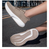 Riolio  Men's Sports Shoes Flyweave Mesh Upper Breathable Soft Slip-on Lightweight Rebounding Comfortable Casual Running Shoes
