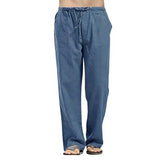 Riolio  Oversized Harajuku Trousers Men Loose Cotton Linen Pants Gym Sweatpants Men Training Jogger Pants Casual Sport Pants Man Clothes