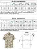 Riolio Cotton and Linen Textured Shirts for Men Plant Leaves Pattern Short Sleeves Vacation Shirt Summer Streetwear Tops Z5089412