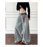 Riolio  Loose Fit Jeans Men Baggy Wide Leg Denim Pants Patchwork Ripped Light Blue Wash Hip Hop Streetwear Fashion New 2025 autumn jeans