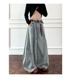 Riolio  Loose Fit Jeans Men Baggy Wide Leg Denim Pants Patchwork Ripped Light Blue Wash Hip Hop Streetwear Fashion New 2025 autumn jeans