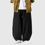 Riolio  New Arrival Men Casual Pants High Street Cross Pants Cotton Chinese Style Streetwear Male Harem Trousers