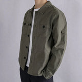 Riolio Linen Bomber Jacket Men Light Weight Grey