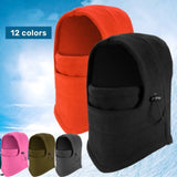 Riolio Winter Thermal Fleece Balaclava Men Hat Neck Warmer Hiking Scarf Waterproof Hunting Cycling Hat Hooded Neck Snowboard Face Mask