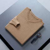 Riolio  Men Cashmere Sweater Autumn Winter Soft Warm Jersey Jumper  Pull Homme Hiver Pullover V-Neck Knitted Sweaters