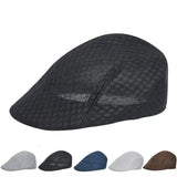 Riolio Spring Summer Men Mesh beret Hats Breathable Berets Caps for Women Touring Cap Unisex Outdoor Sport Sun hat