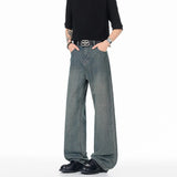 Riolio  Spring and Autumn New Fashion Solid Color American Retro Straight Loose Jeans Men's Casual Sporty Stretch High Quality Jeans
