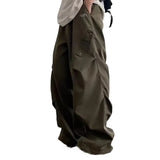 American Style High Street Workman Pants For Men Summer 2024 New Trendy Wide Leg Loose Fit Vintage Straight Leg Casual Pants