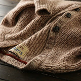 Riolio British Vintage Sweater High-end Men's Autumn Winter Knitted Cardigan Mature Business Knitted Jacket  Thicken Button V-neck Coat