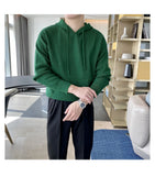 Riolio New Japanese Leisure Men's Hooded Sweater Trendy Harajuku Preppy Style Long Sleeve Hoodies Autumn Casual Vintage Warmth Knitwear