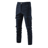Riolio 100% Cotton Men's Cargo Trousers High Quality Casual Pants for Men New Spring Zipper Multi-pockets Streetwear Pants Men