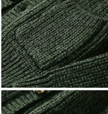 Riolio American High-end Knit Cardigan Men's Stand Collar Sweater Cardigan Korean 2025 New Spring Autumn New Sweater Button Jacket Chic