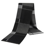 Riolio  Men Scarf For Man Winter Copy Cashmere Shawl Luxury Brand Scarf Soft Keep Warm Outdoor Grey Knit Neckerchief Men Shawl Wrap Gift