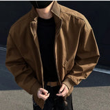 Riolio New Spring Autumn Men's Bomber Jackets solid Casual Male Outwear Windbreaker Jacket Mens Zipper Baseball Uniform Coats Clothing