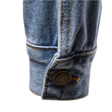 Riolio  New Cotton Denim Jacket Men Casual Solid Color Lapel Single Breasted Jeans Jacket Men Autumn Slim Fit Quality Mens Jackets