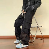 Riolio Green Cargo Pants Men Oversize Zipper Black Cargo Trousers Male Streetwear Hip Hop Pocket Spring Loose Casual Workwear