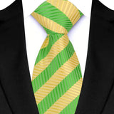 Riolio  Luxury 8CM Mens Necktie Green Color Floral Paisley Ties For Man Groom Jacquard Woven Neck Tie For Business Wedding Party