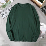 Riolio Big Sizes Men Clothes 12XL T Shirt Men Basic 100 Cotton Long Sleeve T-shirt Male Plus Large 10XL Oversized Simples Black Tshirt