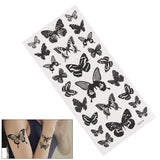 Riolio Waterproof Temporary Tattoo Sticker 3D Butterfly Small Body Art Fake Tatto Flash Tatoo Wrist Foot Hand for Girl Women