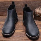 Riolio 40-46 Ankle boots brand comfortable fashion boots leather