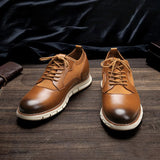 Riolio Brogue Men Shoes Fashion Comfortable Men Casual Shoes Brand Men Shoes