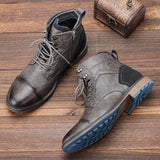 Riolio Size 7-13 Ankle Boots For Men Men's Leather boots Brand Boot for men #AL605