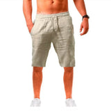 Riolio  Oversized Casual Soild Shorts Men Summer Cotton Linen Shorts Man Breathable Sport Beach Shorts Gym Basketball Shorts Men Clothes