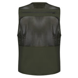 Riolio  Men's Vest Tactical Webbed Gear Coat Summer Photographer Waistcoat Tool Many Pocket Mesh Work Sleeveless Jacket Male