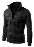 Riolio Hoodie Fleece Cardigan Hooded Coat Men's Hoodies Sweatshirts Pullover For Male Hoody Sweatshirt