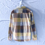 Riolio Cotton Linen Casual Plaid Shirts for Men Long Sleeve Tops Male Loose Turn-down Collar Fashion Clothing Trends