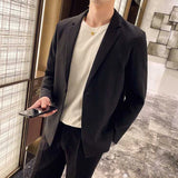 Riolio WELL DRESSED MEN Male Blazer Dress Jackets Slim Fit Long Thin Men's Suit Business Spring Clothes Simple Breasted Coat Fashion 2024 Casual New In