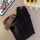 Riolio  American autumn and winter men and women trendy personalized straight leg casual pants for couples loose fitting Harajuku pants