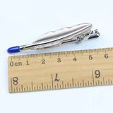 Riolio  Jewelry Cute Beard Tie Clip Gentlemen Classy Necktie Bar Clasp Clip Pin Anchors Fishhook Feather Shape Multi-functional Clamp