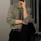 Riolio Men Fashion Daily Outerwears Cardigan Fall Winter Korean Casual Long Sleeve Sweater Baggy Thicken Thermal Knitted Sweaters Male