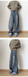 Riolio  Streetwear Loose Jeans Men 2025 New Korean Style Fashion Loose Straight Wide Leg Pants  Men's Brand Clothing baggy jeans hot