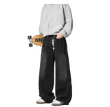 Riolio  JEANS MEN 2025 New Jeans Patchwork Baggy Loose Streetwear Trousers Hip Hop Floor Length Pants Trendy Youth Fashion Casual Denim