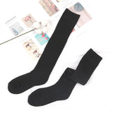Riolio  Mens Winter Compression Stocking Warm Hot Knee Long Leg Terry Thigh High Socks Cotton Thicken Cover Calf Male Socks Size 38-45