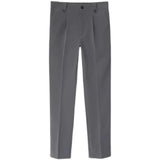 Riolio  Trendy Youth Men's Pants Straight Leg Suit Trousers Korean Style Slim Fit Casual Fashionable Nine Points