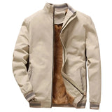 Riolio Winter Casual Fashion Trend Loose Baseball Jacket Outdoor Sports Padded Cold Warm Cotton Jacket Large Size Solid Color Zipper
