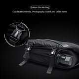 Riolio Premium Black Waterproof Cross Body Bag Personality Fashion Men Novel Messenger Bag Minimalist Sling Shoulder Bags