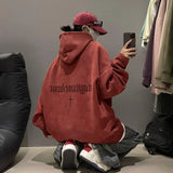 Riolio Winter Heavyweight Loose Hooded Suede Pullover American Retro Trendy Brand Jacket Trendy Sweatshirt for Men and Women Couple Y2k