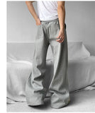 Riolio Wide Leg Sweatpants Men Oversize Gray Sports Pants Sportswear Casual Trousers Male Loose Korean Streetwear Hip Hop