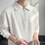 Riolio Spring Autumn Fashion Loose Solid Casual Sweatshirt Man Long Sleeve All-match Business Male Pullover Tops Streetwear Ropa Hombre