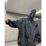 Riolio  Retro Tie-dye Printed Hoodie Men Fleece Warm Pullover Sweatshirts High Street Hip Hop Streetwear Oversized Unisex Hoodie