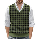 Riolio  Top For Man Chess Vest Waistcoat Diamond Grid Woolen Sweater Vest Sleeveless Jackets For Men Vest Men Chaleco Lana